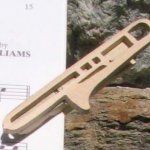 pinza para trombón de madera maciza hecha a mano, regalo original y útil para músico trombonista